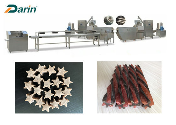 SS 100KW PET Chews Production Line For Dogs' Teeth Health