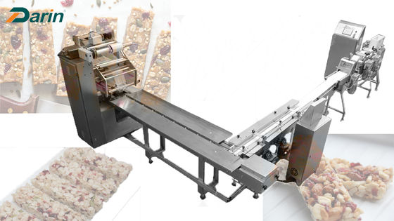 2.2kw Mini Granola Nut Bar Cutting Machine Full Line Wiith Packer