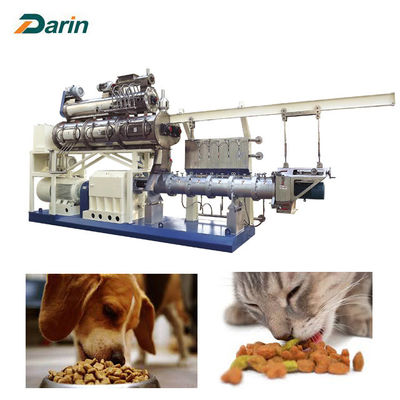 PLC Control 5ton 150kg/Hr Pet Food Extruder Machine For Dog Treats