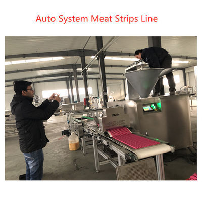 Duck fresh Mest Sticks Pet Food Extruder Machine 200-500kg/hr Stainless Steel Flat Munchy Strip Snacks Making Machine