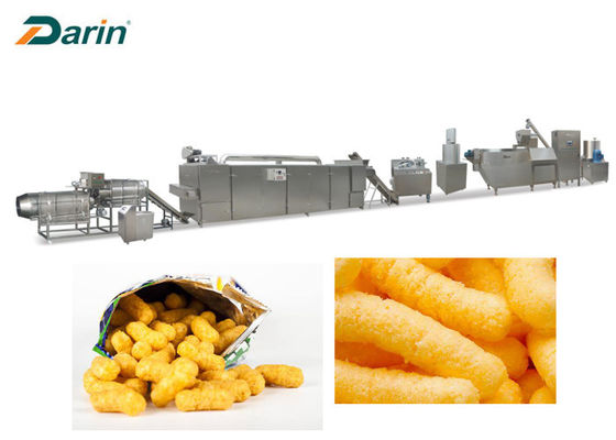 Leisure Snack Corn Puff Extruder Machine Processing Line 150kg/h