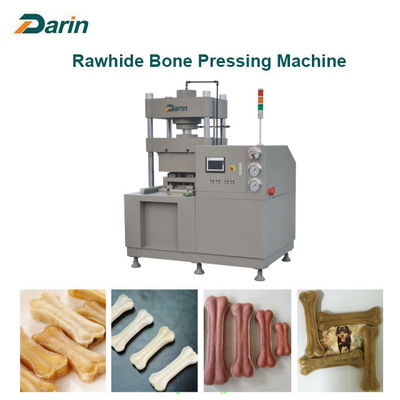 PLC Beef Skin Dog Bone Making Machine With Touch Screen