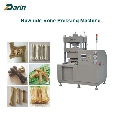 PLC Beef Skin Dog Bone Making Machine With Touch Screen