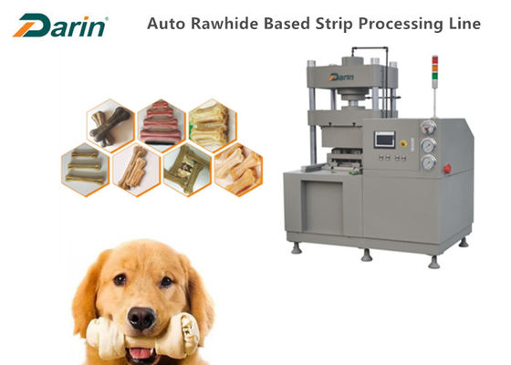 60T Twin Moulds Dog Bone Making Machine Dental Treats Bone CE Approved