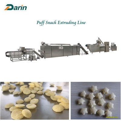 Siemens PLC Chocos Cereals Corn Puff Snack Machine With Touch Screen