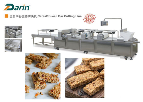 Stainless Steel Cereal bar machine Production Line / Snack Flat Bar DRC-75 Type