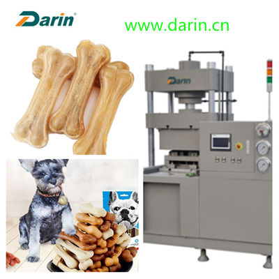 PLC Control Hydraulic Pet Food Production Line For Rawhide Bone Pressing