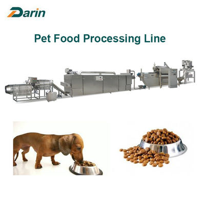 Double Screw Dog Food Extruder Machine With Siemens PLC