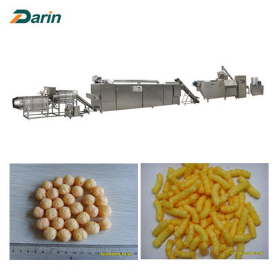 SS304 Cheese / Corn Puff Snack Extruder Food Production Line / Machinery