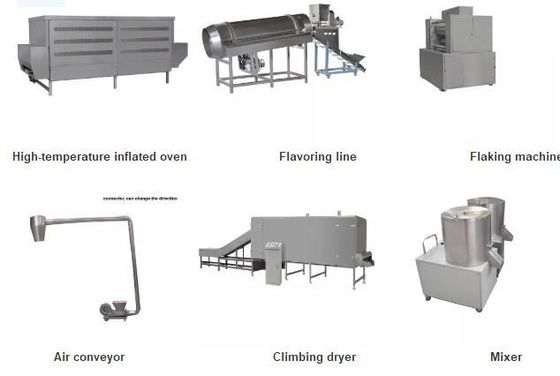 CE Approved Corn Snacks Food Double Screw Extruding Line Manufacturer