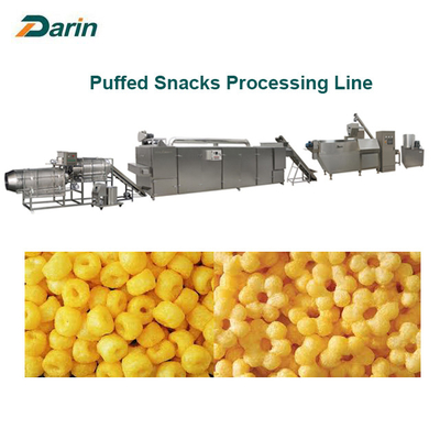 Auto Puff Snacks Processing Line For Ball Tube Stick Ring