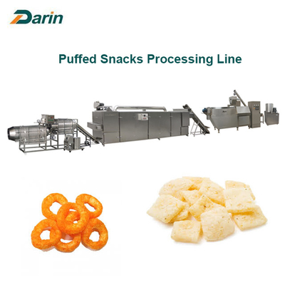 Durable Corn , Rice , Wheat Puff Snack Machine / Equipment For Cheese Ball