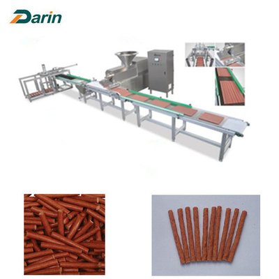Chewing Dog Snacks Cold Extruder Machine For Making Meat Strips