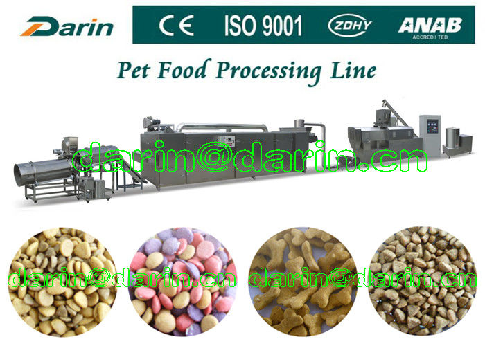 Automatic Pet Food Extruder Machine for dog , cat , fish