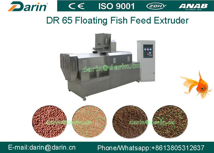 Large Capacity Floating Fish Feed Extruder Machine with Double Screw