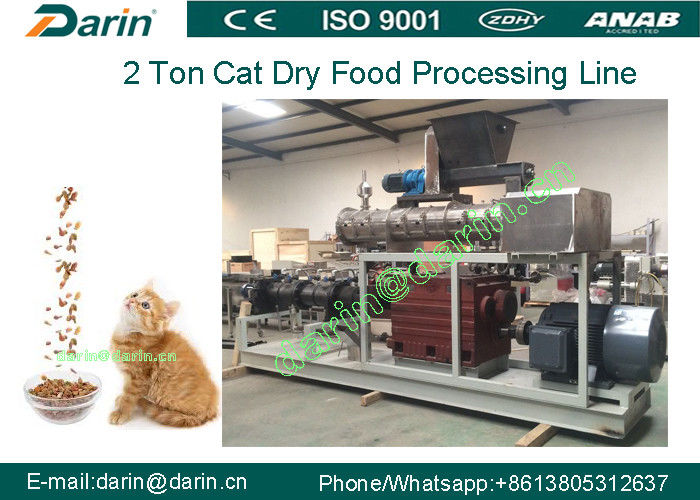 Stainless Steel 304 Dog Fish Cat Pet Food Extruder Processing Line