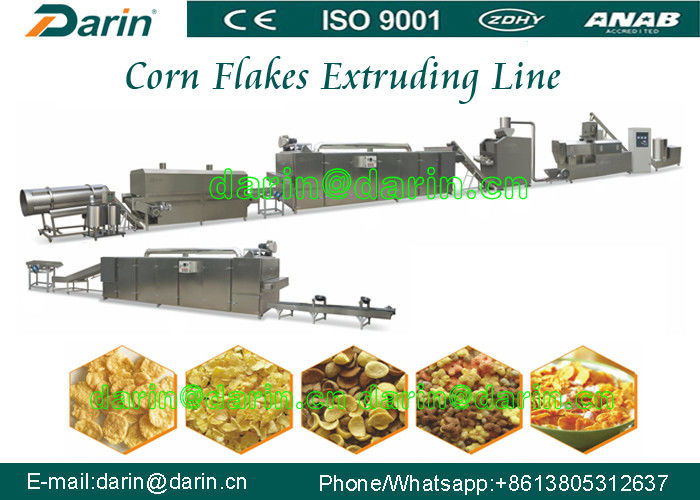 High capacity Bulk corn flakes automatic food making machine for Cereals snacks