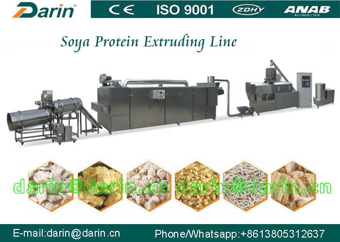 Stainless Steel Automatic Soya Extruder Machine for plant protein extrusion