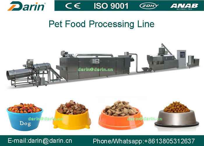 Dry Pet Food Extruder processing line / pet extruder machine
