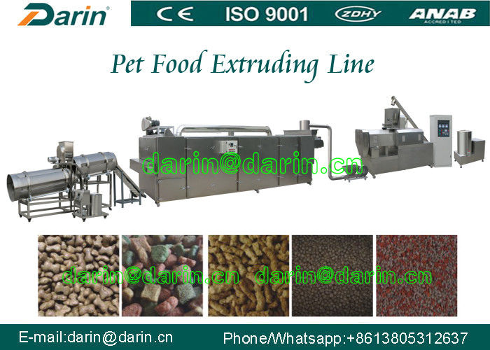 Automatic Pet Food Extruder Machine / jam Center Pet Feed Pellet Extruder Equipment