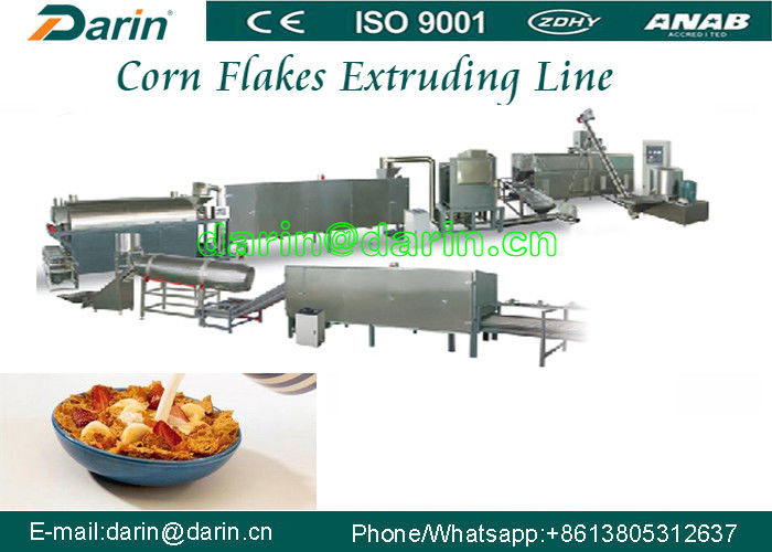 Fully stainless steel 304 breakfast cereals corn flakes production line