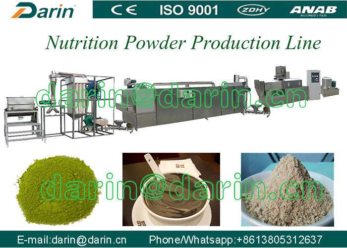 Twin screw extruding nutrition powder Food Extruder Machine 200-250kg/h