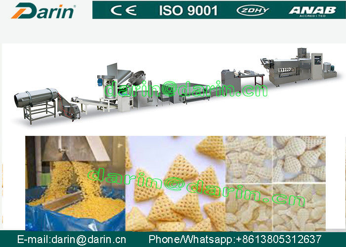 Single screw extruder 3D Snacks Pellet Food Production Line for wheat , rice , corn