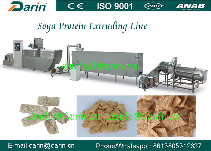 Tissue / texture Soy Vegetable Protein snack food extruder Production Line