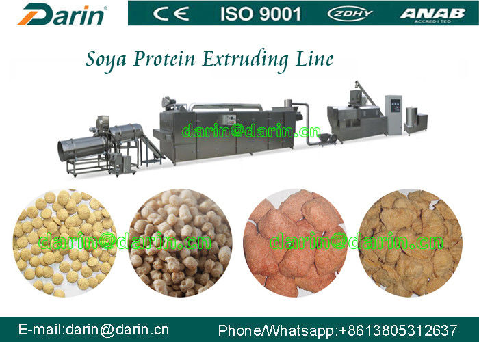 Automatic Soya Extruder Machine , 50HZ Food Extrusion Machine