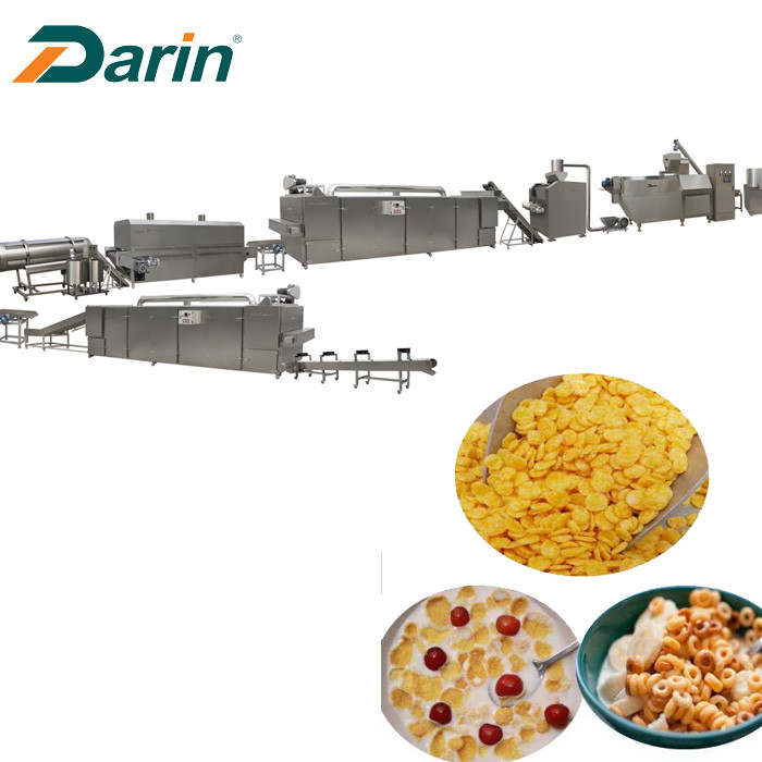 200-300kg/hr Corn Flakes Production Line / Maize Flakes Making Machine With CE