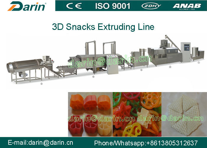 High Quality 3D Pellets Food Machine/Snack Food Extruder Machine