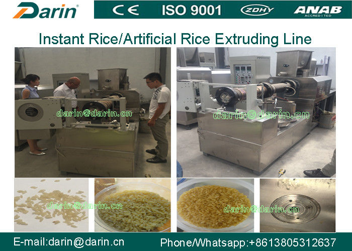 Food Extruder Machine / Complete Auto Artificial Nutritional Rice Production Line