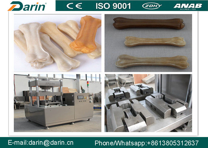Pet Food Machinery Pet Chewing Bone With Cowhide , Pigskin Or Sheepskin As Material