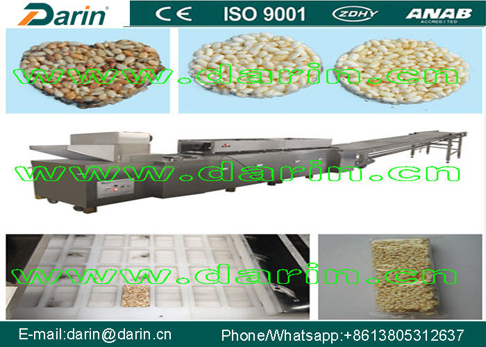 Automatic Cereal Bar Production Line For Energy Bar with SS304 Material and CE Standard