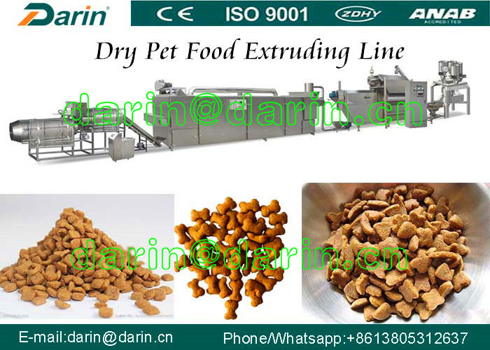 Dog / cat / bird / fish / Pet Food Making Machine - China Pet Feed Production Line with WEG Motor Three Year Guarantee