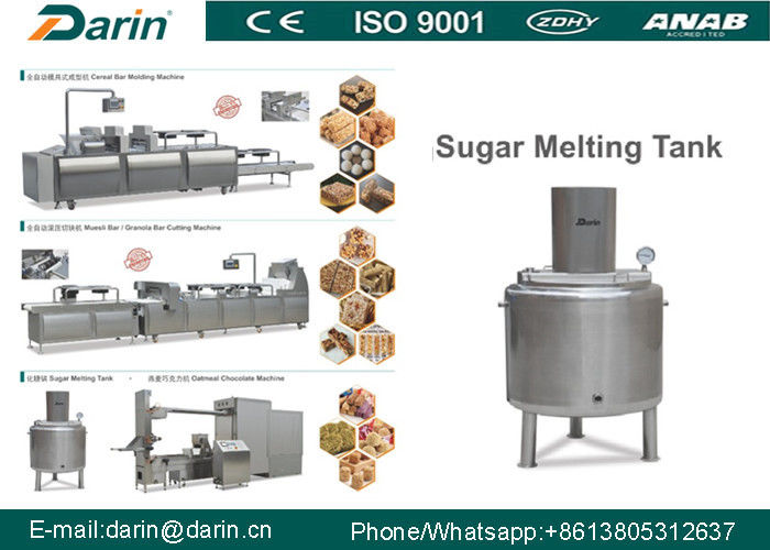 High Output Puffed Cereal Bar Making Machine , Multifunctional Rice Ball Sugar Production Line
