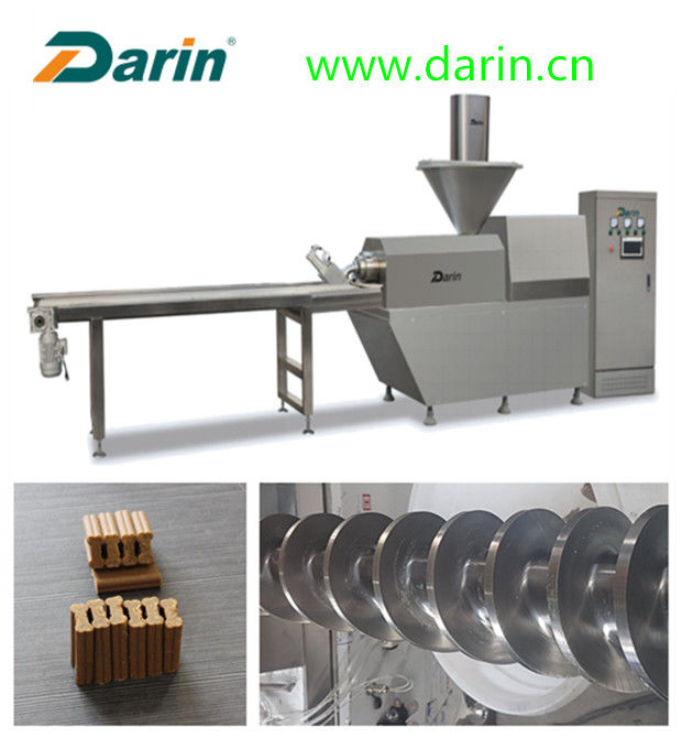 Automatic Pet Food Production Line stainless steel material pet meat snack machine