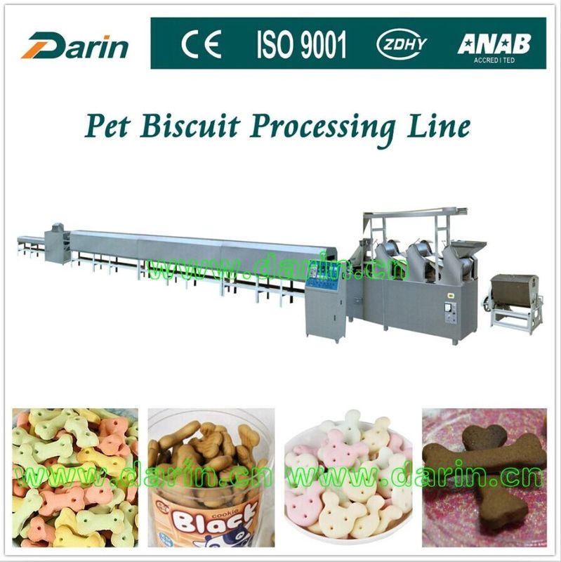 Automatic Pet Food Extruder various mold shape stainless steel biscuit production line