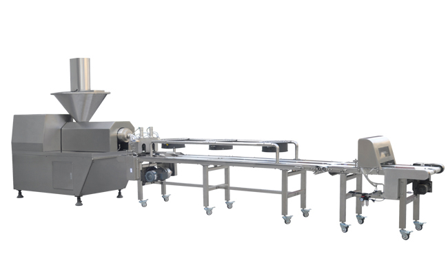 Low Noise Cold Pet Food Extruder Machine For Dog Food Soft Chewing Snacks