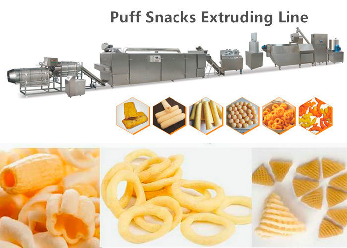 Durable Puff Snack Machine Food Extruder Cheese Ball / Corn Puff Snacks Making