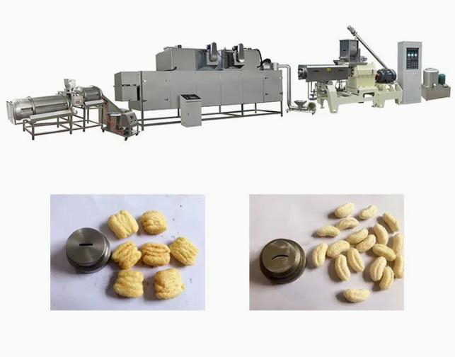 Directly Puff Extruder Machine with core - filling , snack food extruder machine