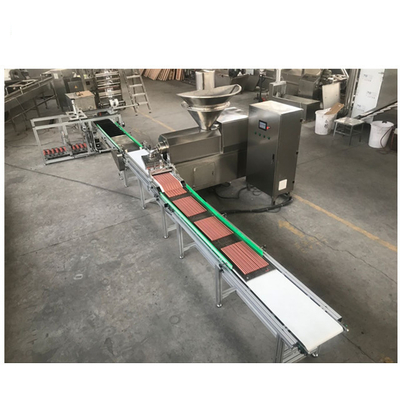 SUS304 Pet Food Extruder Automatic meat bar entry cold extrusion single screw stainless steel production line