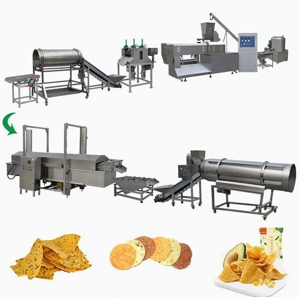 120kg Per Hour Corn puff snack making machine / puffed corn snack production line