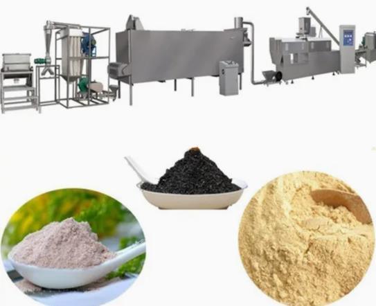 High yield automatic stainless steel material with various shapes of extruded food twin screw extrusion line