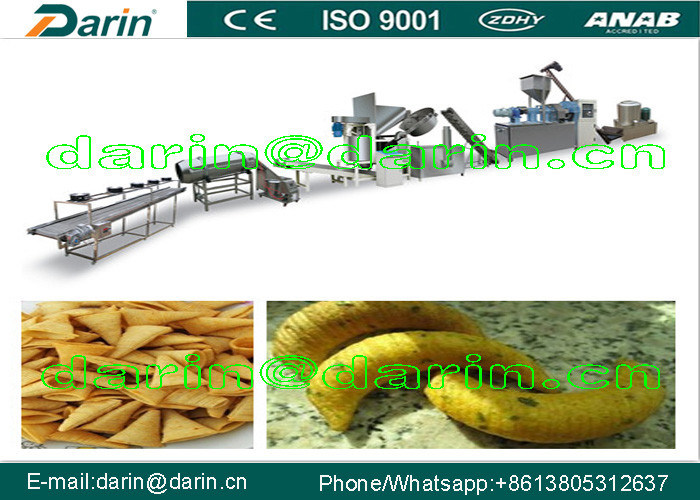 Custom 3D Pellet snack food making machine 200-260kg/H Triangle Roung Tube Onion Ring