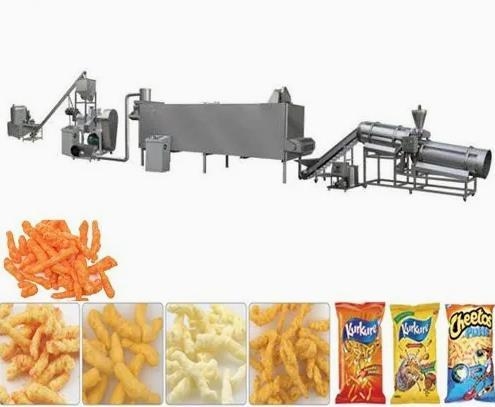 Single screw extruder 3D Snacks Pellet Food Production Line for wheat , rice , corn