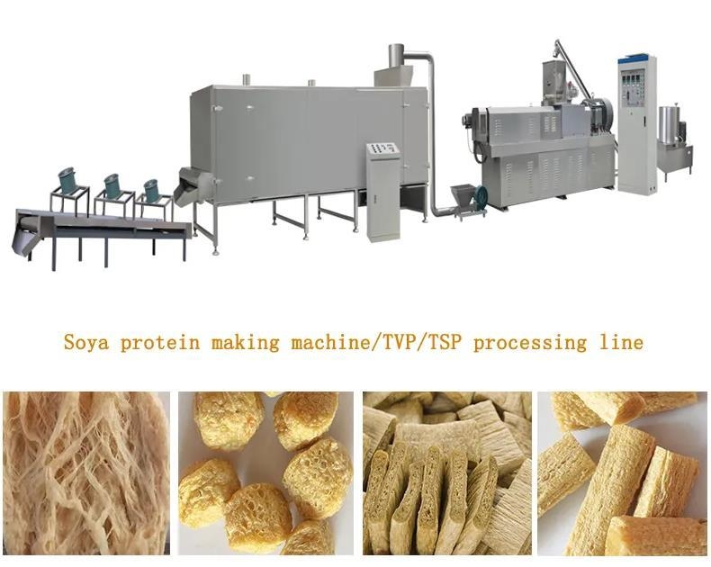 Double Screw Soya Extruder Machine for corn flakes , breakfast cereals , puff snacks