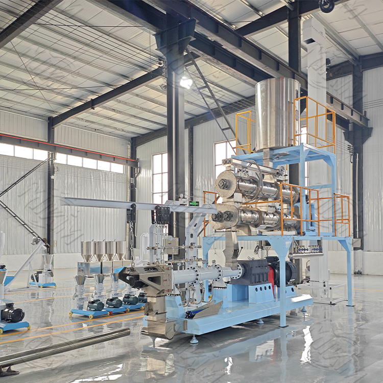 hot sale Pet Food & floating fish feed pellet extruder machine with Core PLC Motor Component