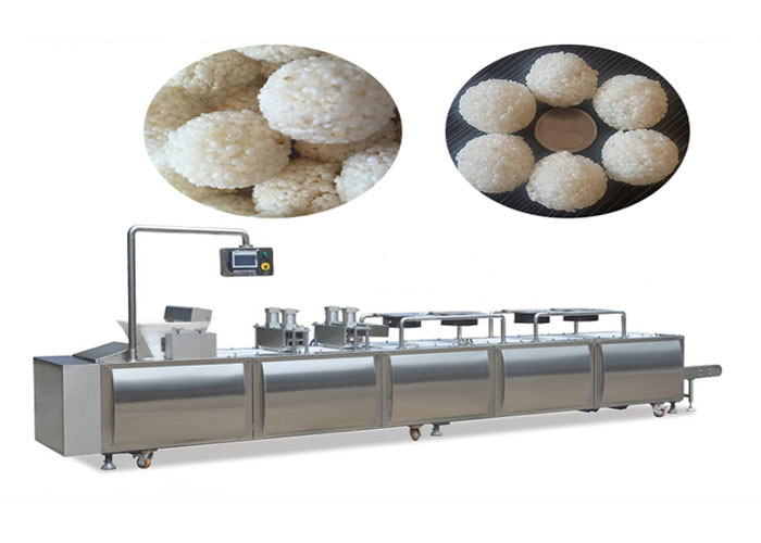 Cereal Bar Forming Machine , Puffed Rice Bar Making Machine 300~500kg Per Hour