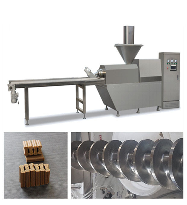 Automatic Pet Food Production Line stainless steel material pet meat snack machine